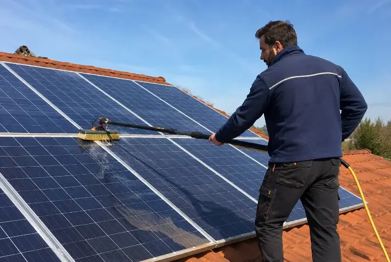 Nettoyage et entretien de panneaux solaires à Souvigné